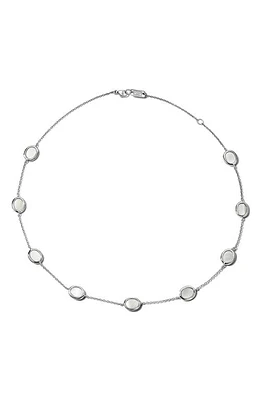 Ippolita Rock Candy Mother-of-Pearl Station Necklace in Silver at Nordstrom, Size 18