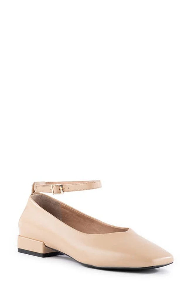 Seychelles Pumpkin Ankle Strap Square Toe Pump Vacchetta at Nordstrom,