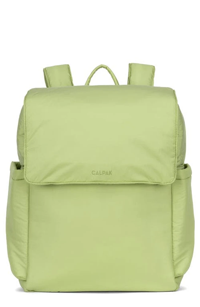 CALPAK Diaper Backpack with Laptop Sleeve in Lime at Nordstrom