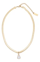 st. Moran Wren Moonstone Pendant Necklace in Gold at Nordstrom