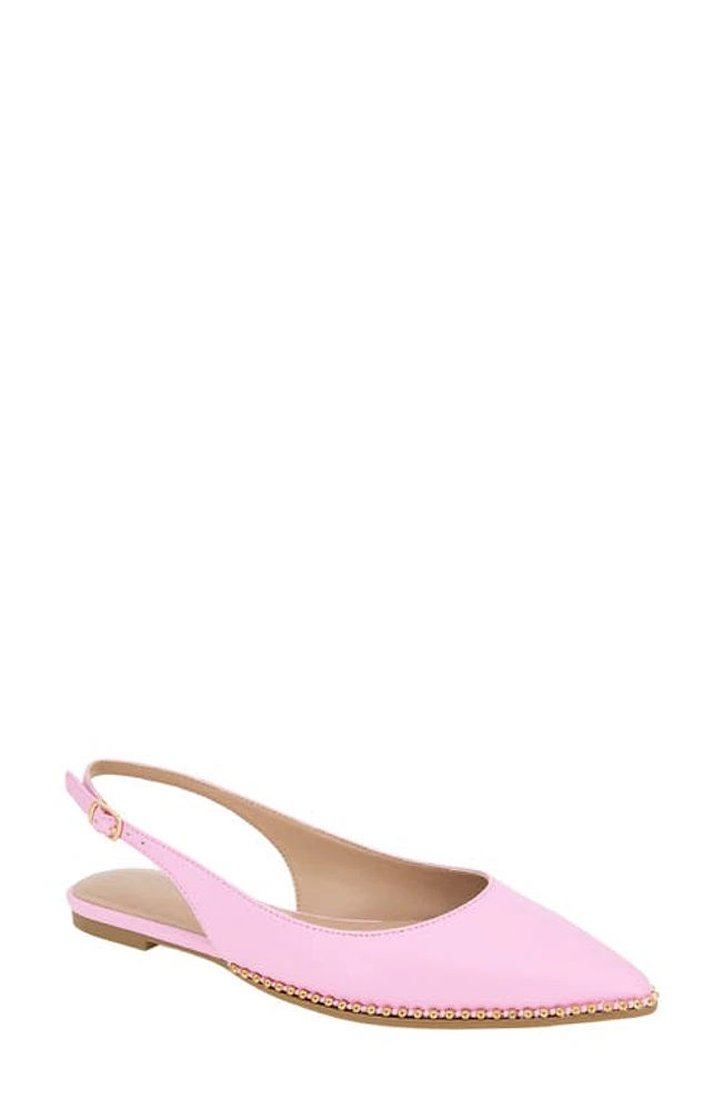 bcbg Valerie Slingback Pointed Toe Flat in Peony at Nordstrom, Size 8.5