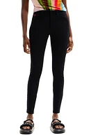 Desigual Slim Push-Up Jeans Black at Nordstrom,