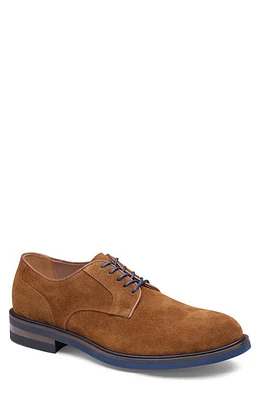 JOHNSTON & MURPHY COLLECTION Hartley Water Resistant Plain Toe Derby Snuff Italian Suede at Nordstrom,