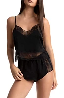 In Bloom by Jonquil Wait Until Dark Camisole & Shorts Pajamas in Black at Nordstrom, Size Small