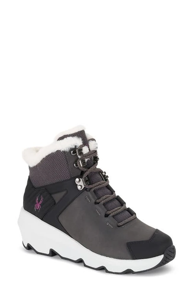 Spyder Cadence 2 Faux Fur Waterproof Boot Forged Iron at Nordstrom,