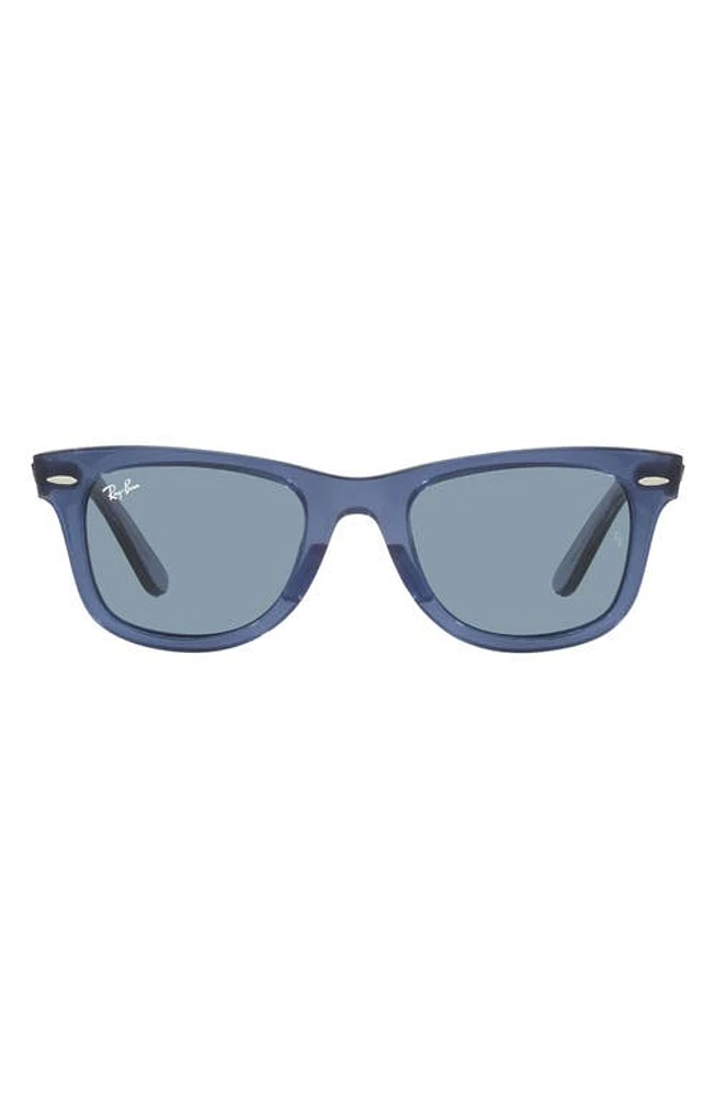 Ray-Ban Classic Wayfarer 50mm Sunglasses in Transparent Blue at Nordstrom