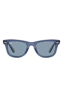 Ray-Ban Classic Wayfarer 50mm Sunglasses in Transparent Blue at Nordstrom