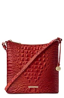 Brahmin Katie Croc Embossed Leather Crossbody Bag in Radiant Red at Nordstrom