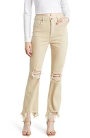 HIDDEN Jeans Distressed Chew Hem Straight Leg Khaki at Nordstrom,