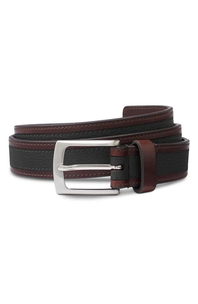 Allen Edmonds Nashua Street Leather Belt Black at Nordstrom,