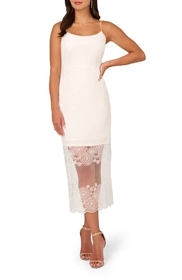 Adrianna Papell Embroidered Sequin Column Dress Ivory at Nordstrom,