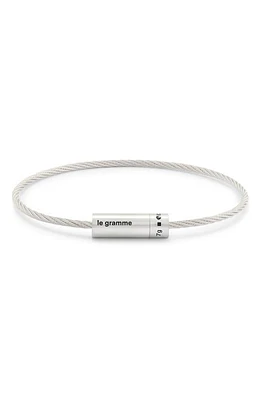 le gramme Men's 7G Brushed Sterling Silver Cable Bracelet at Nordstrom, Cm