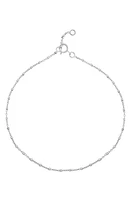 Bony Levy 14K Gold Ball Bead Chain Bracelet in 14K White Gold at Nordstrom, Size 7