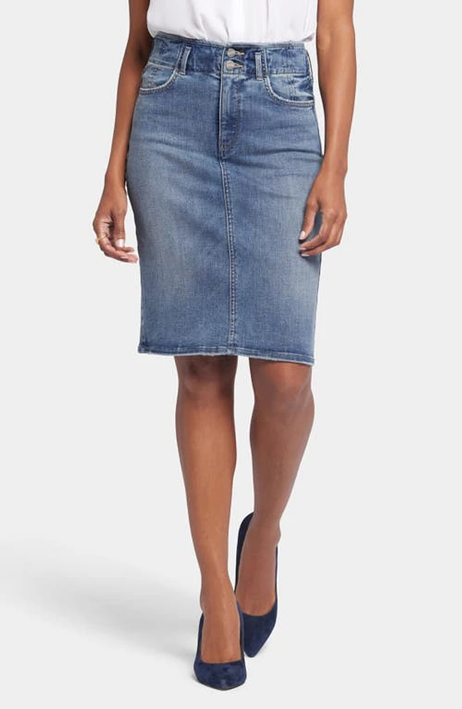 NYDJ Hollywood High Waist Denim Skirt Rockie at Nordstrom,