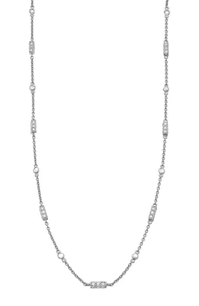 Sethi Couture Diamond Station Necklace in Silver at Nordstrom, Size 18