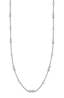 Sethi Couture Diamond Station Necklace in Silver at Nordstrom, Size 18