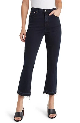 Closed Hi-Sun Release Hem High Waist Crop Flare Jeans Blue/Black at Nordstrom,