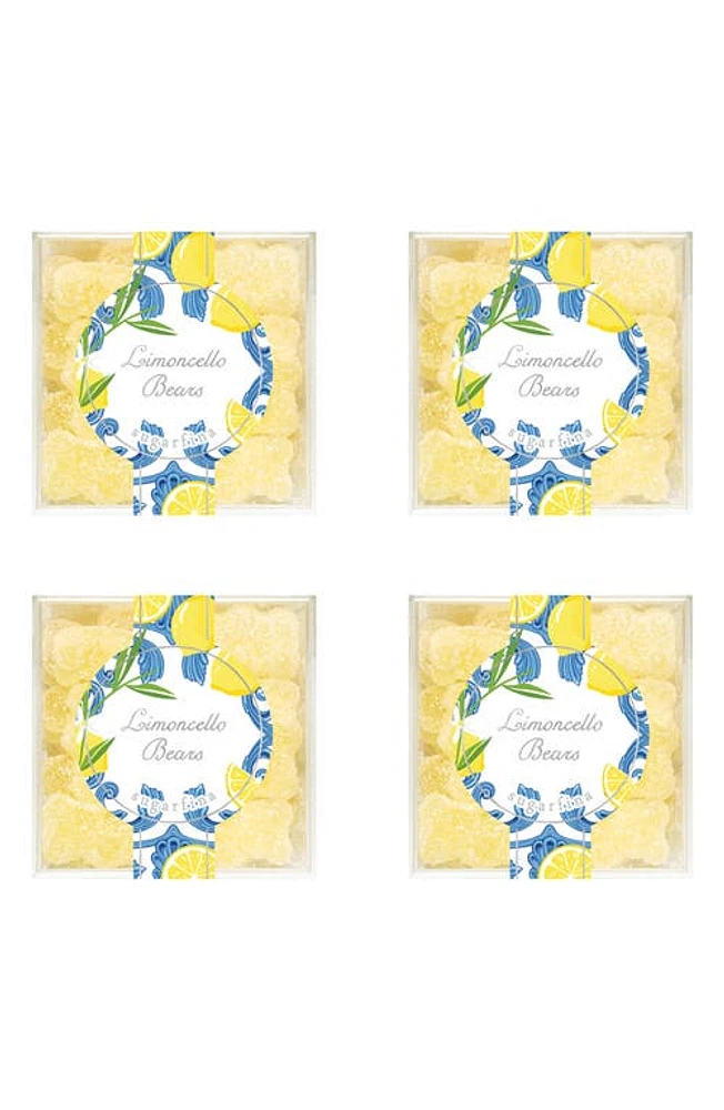 sugarfina Limoncello Bears Set of 4 Candy Cubes in Blue at Nordstrom