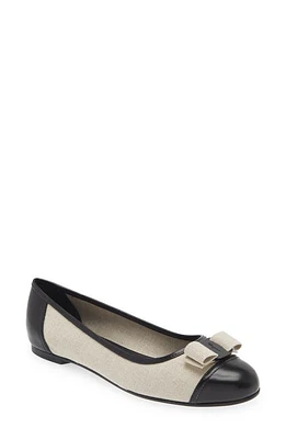 FERRAGAMO Varina Sun Flat Nero at Nordstrom,