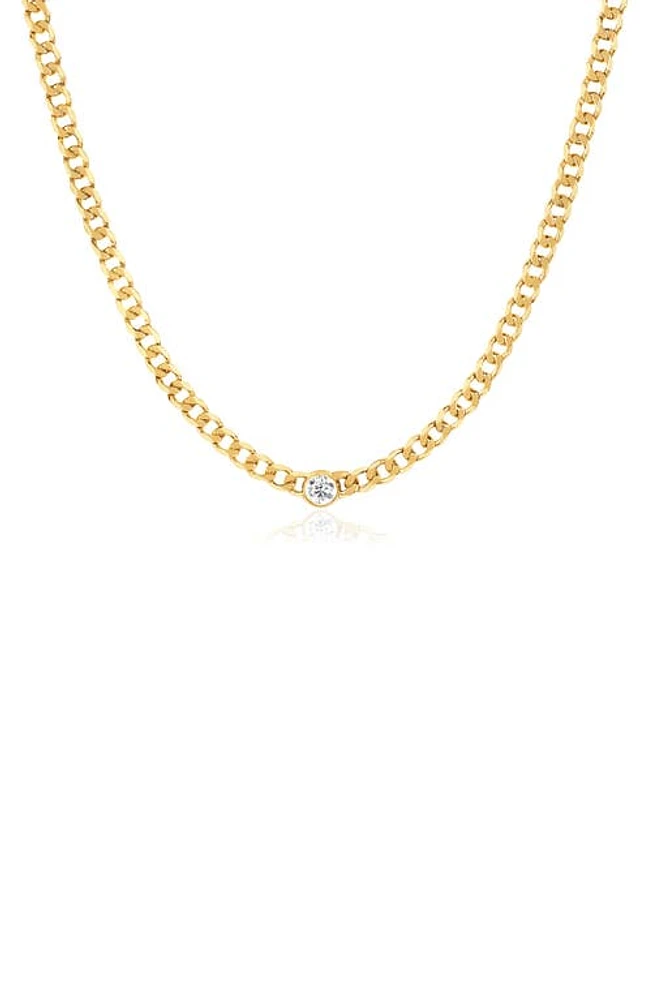 EF Collection Sari Diamond Necklace in 14K Yellow Gold at Nordstrom