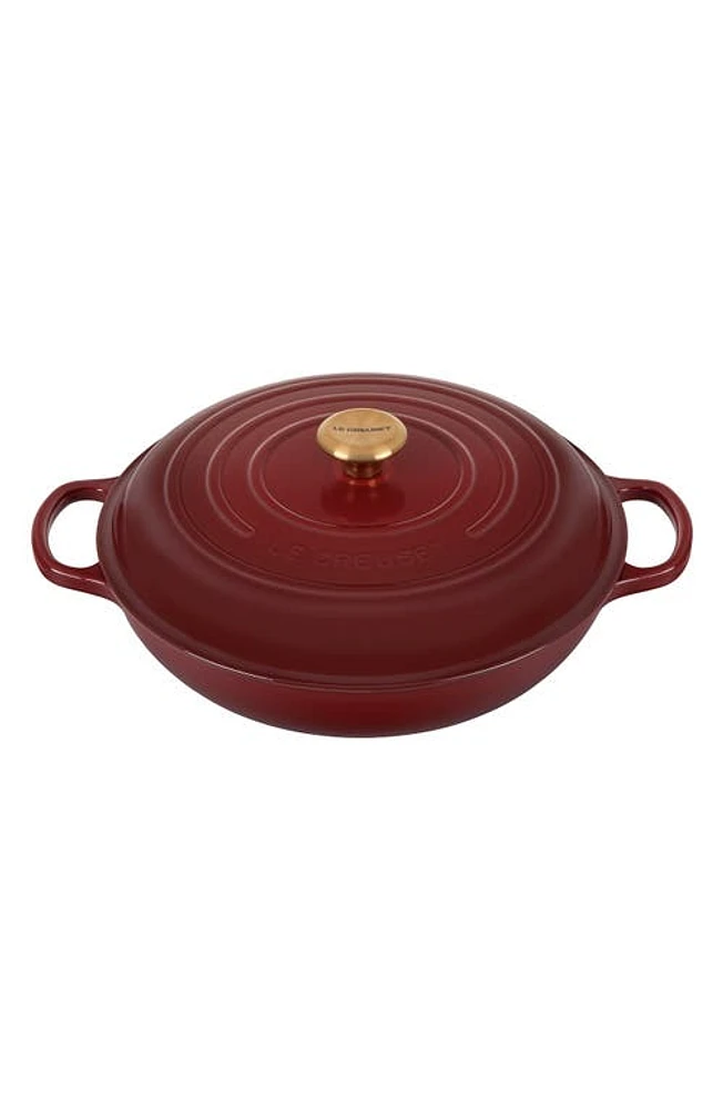 Le Creuset Signature 5 Quart Enameled Cast Iron Braiser in Rhone at Nordstrom