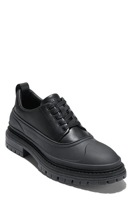 Cole Haan Stratton Waterproof Lug Sole Derby Black/Black Wp at Nordstrom,