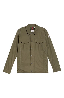 Moncler Frema Shirt Jacket Olive at Nordstrom,