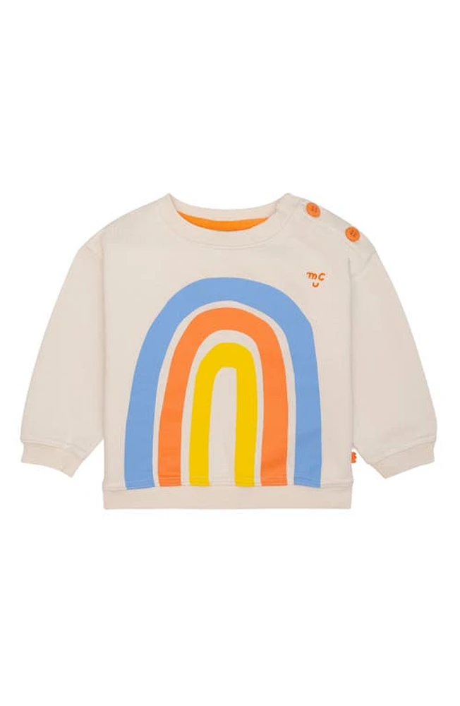 Mon Coeur Rainbow Graphic Sweatshirt Natural/Multi at Nordstrom, M