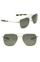 Electric Rodeo 54mm Polarized Aviator Sunglasses in Shiny Gold/Grey at Nordstrom