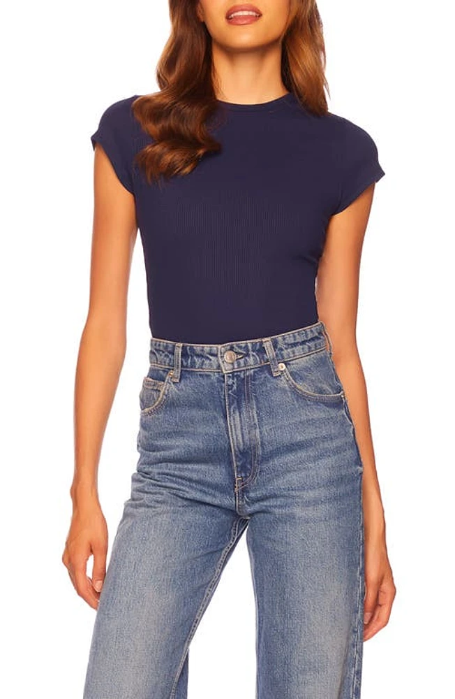 Susana Monaco Rib Crewneck T-Shirt at Nordstrom,