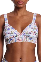 Hanky Panky Stretch Cotton Bralette Flower Crown at Nordstrom,