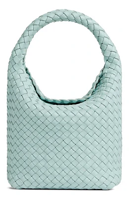 Bottega Veneta Cabat Intrecciato Leather Top Handle Bag in 3902 Teal Washed-Gold at Nordstrom