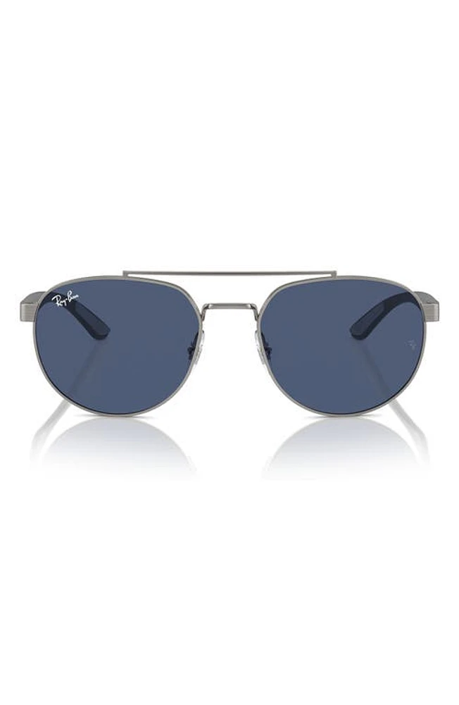 Ray-Ban 56mm Polarized Irregular Sunglasses in Gunmetal at Nordstrom