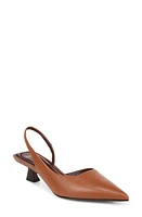 Sarto by Franco Devin Kitten Heel Slingback Pump Rich Cognac at Nordstrom,