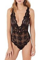 Etam Dahlia Lace Bodysuit Black at Nordstrom,