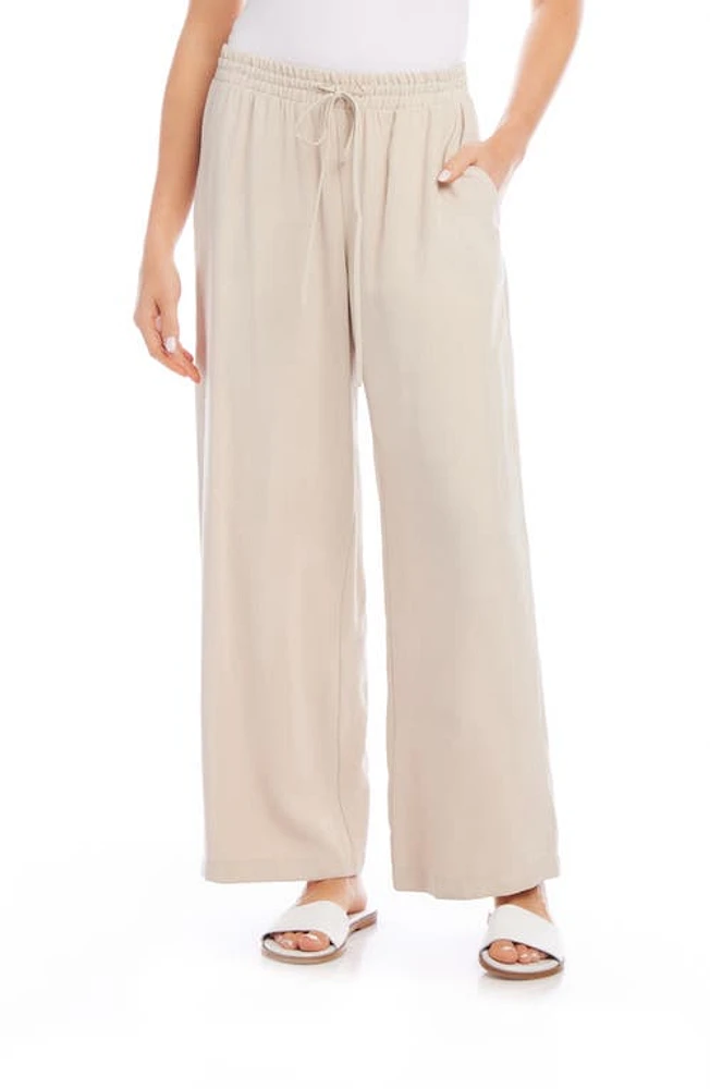 Karen Kane Wide Leg Drawstring Pants at Nordstrom,