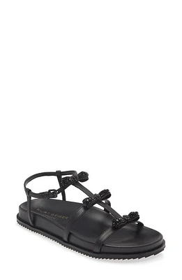 Kurt Geiger London Pierra Micro Bow Gladiator Sandal Black at Nordstrom,