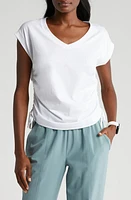 zella Cinchy Cinched Side Pima Cotton T-Shirt at Nordstrom,