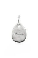 Monica Vinader Mini Petal Teardrop Pendant Charm in Silver at Nordstrom