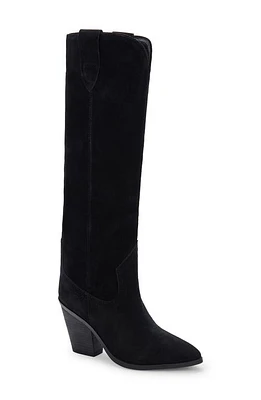 Blondo Wylde Waterproof Pointed Toe Boot Black Suede at Nordstrom,