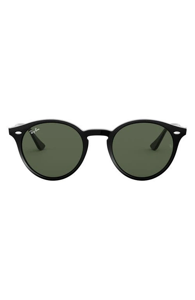 Ray-Ban Highstreet 49mm Round Sunglasses in Black at Nordstrom