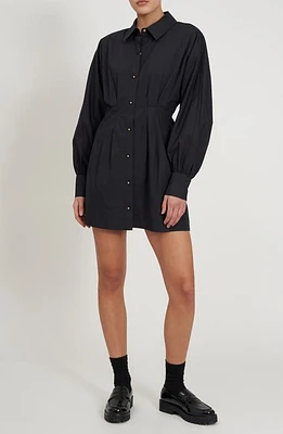 Rebecca Minkoff Joey Pleated Long Sleeve Minidress at Nordstrom,