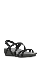 Munro Tarifa Strappy Wedge Sandal Black Stardust at Nordstrom,