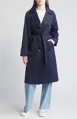 Via Spiga Water Resistant Belted Coat at Nordstrom,