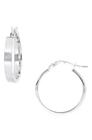 Bony Levy 14K Gold Hoop Earrings in White Gold at Nordstrom