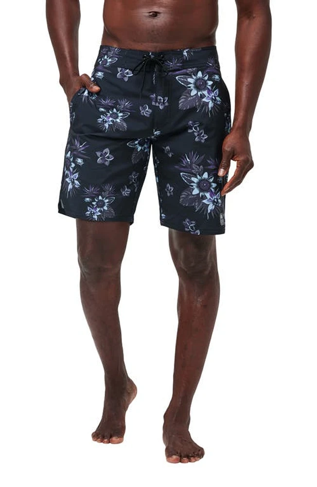 TravisMathew Tiki Time Board Shorts Black at Nordstrom,