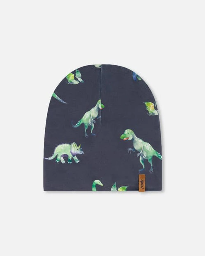 Deux Par Deux Baby Boy's Outdoor Hat Grey Printed Dinosaurs at Nordstrom, Size 12-24M