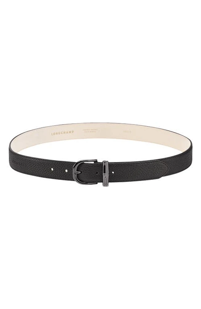 Longchamp Leather Belt in Black at Nordstrom