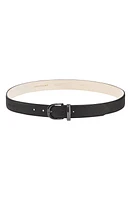 Longchamp Leather Belt in Black at Nordstrom