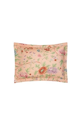 Matouk Simone Floral Linen Pillow Sham in Apricot at Nordstrom, Size Standard